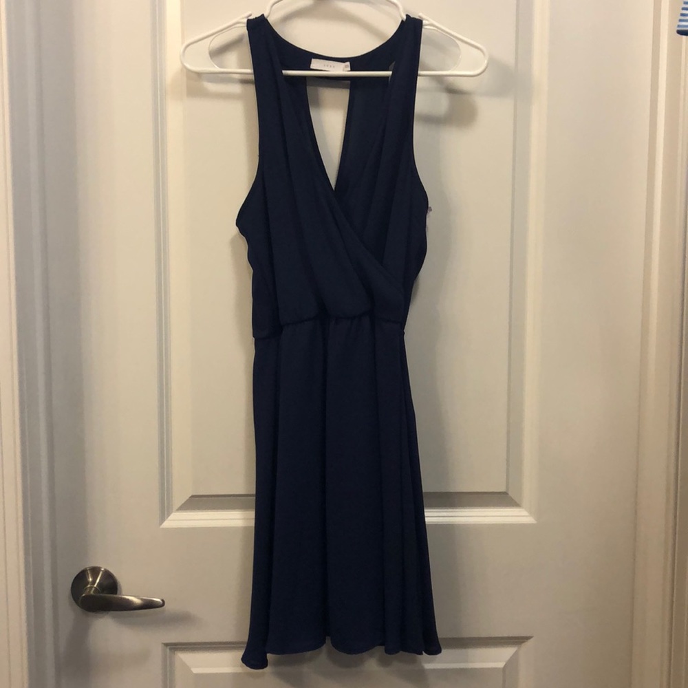 Lush navy mini dress